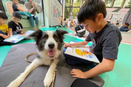 校外執行閱讀犬服務